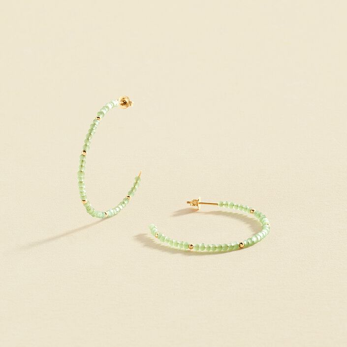 Criollas TOUJOURS - Verde agua / dorado - Pendientes  | Agatha