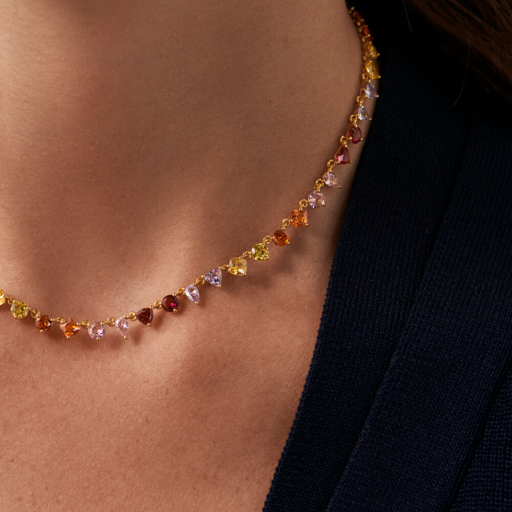 Collar corto NOUVELLE VAGUE - Multicolor / Oro - Outlet  | Agatha