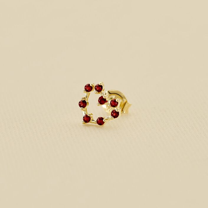 Piercing mini CONSTEL - Rojo / Oro - Piercings  | Agatha