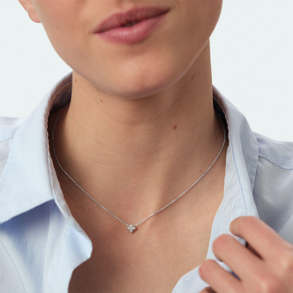 Collar corto BELOVED - Cristal / Plateado - Collar corto  | Agatha