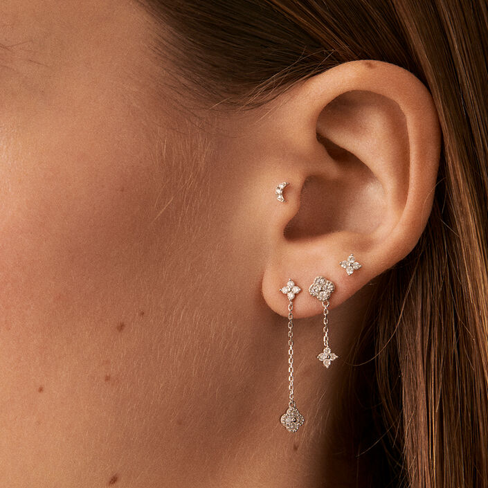 Piercing mini MIX& MATCH - Cristal / Plateado - Piercings  | Agatha