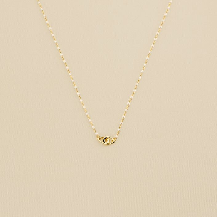 Collar corto SMARTY - Marfil / Oro - Collares  | Agatha