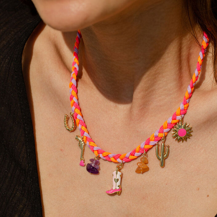 Collar corto RODEO - Multicolor / Oro - Collares  | Agatha