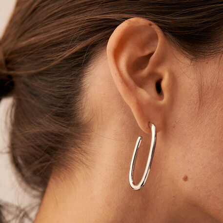 Criollas CHAIN - Plateado - Pendientes  | Agatha