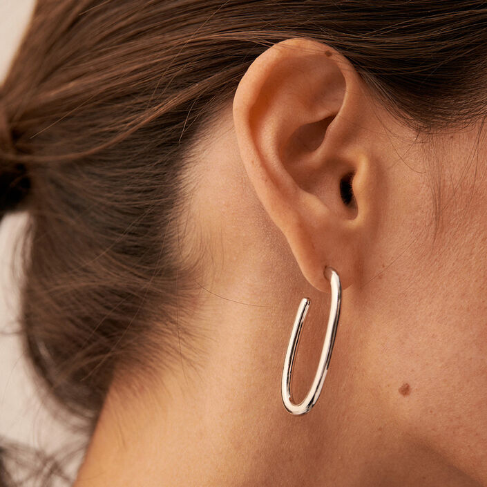 Criollas CHAIN - Plateado - Pendientes  | Agatha
