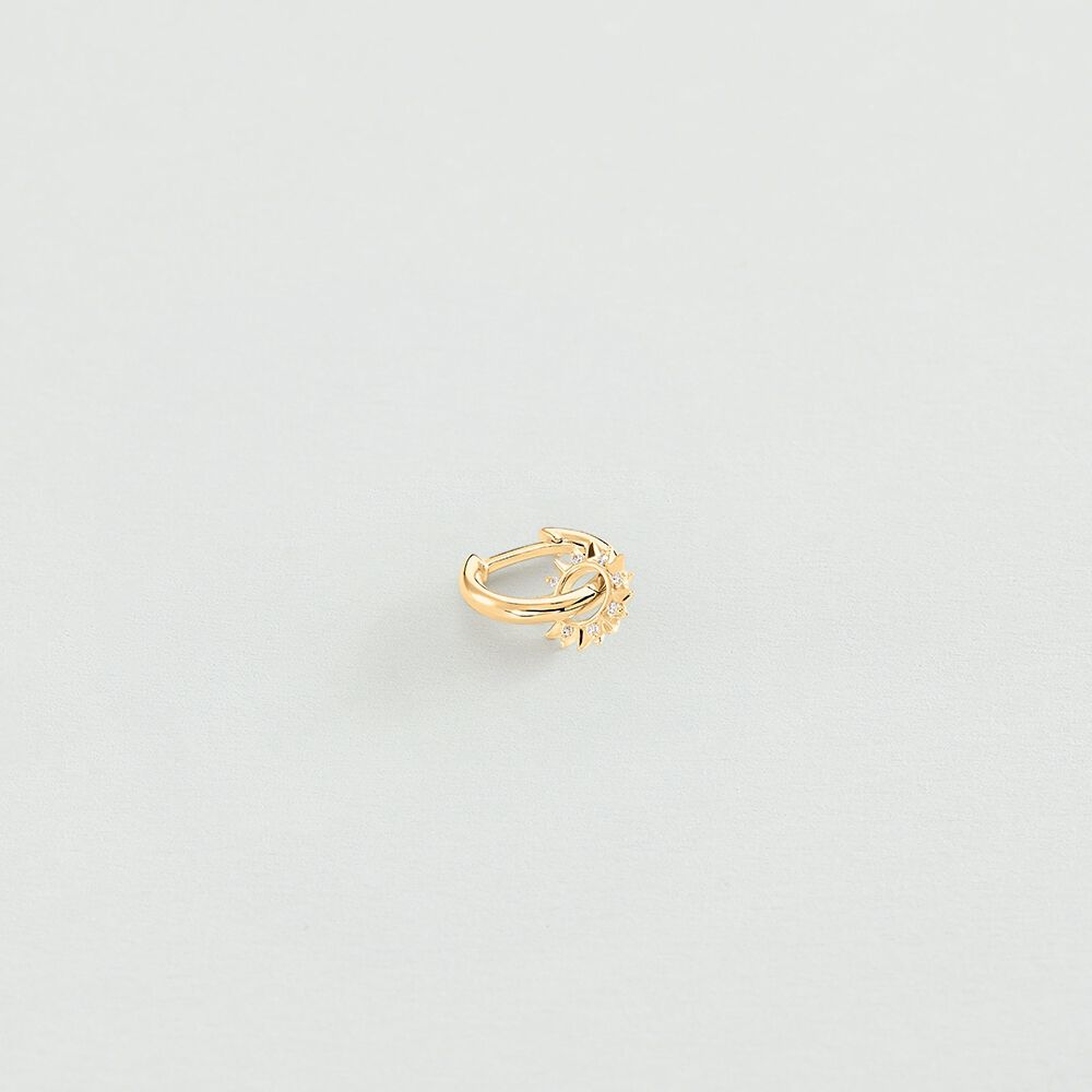 Piercing criolla SUNSHINE - Cristal / Dorado - Piercings  | Agatha
