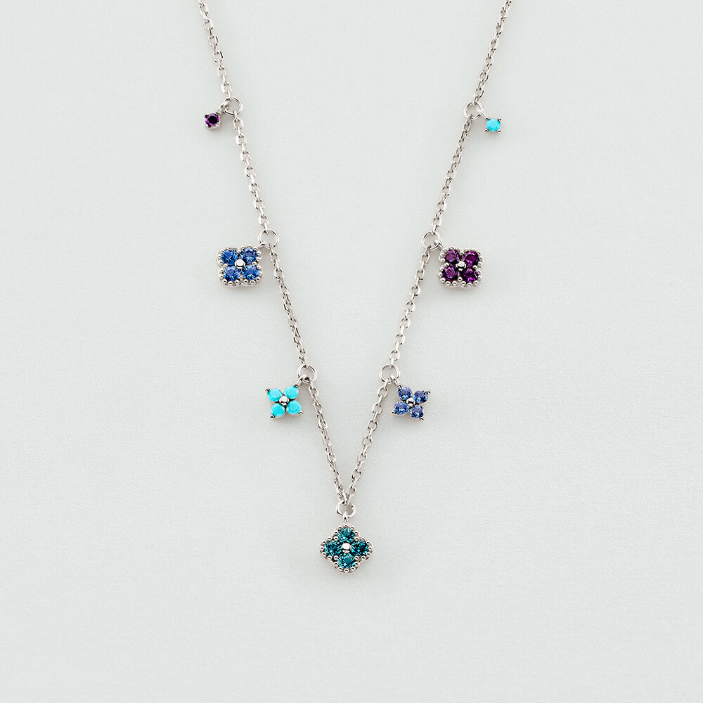 Collar corto BELOVED - Multicolor / Plata - Collar corto  | Agatha