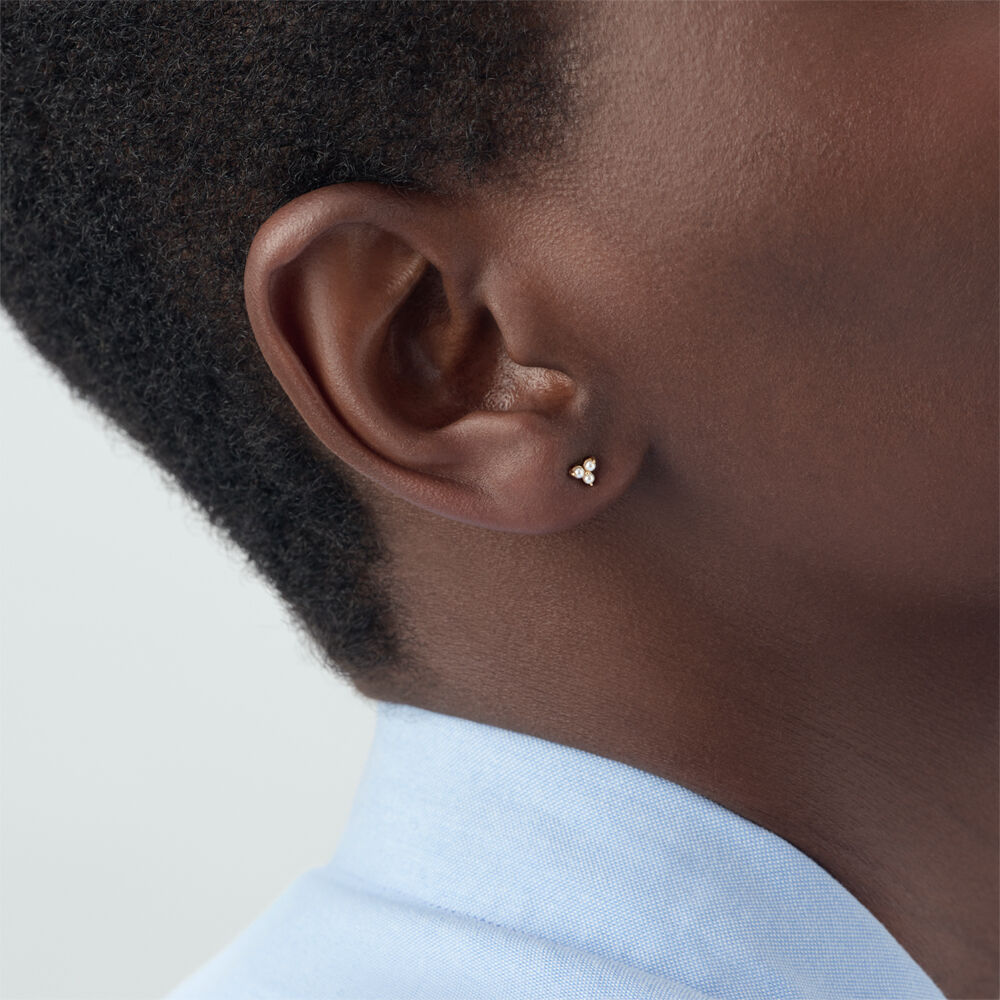 Pendientes cortos MIX & MATCH - Perla / Oro - Pendientes cortos  | Agatha