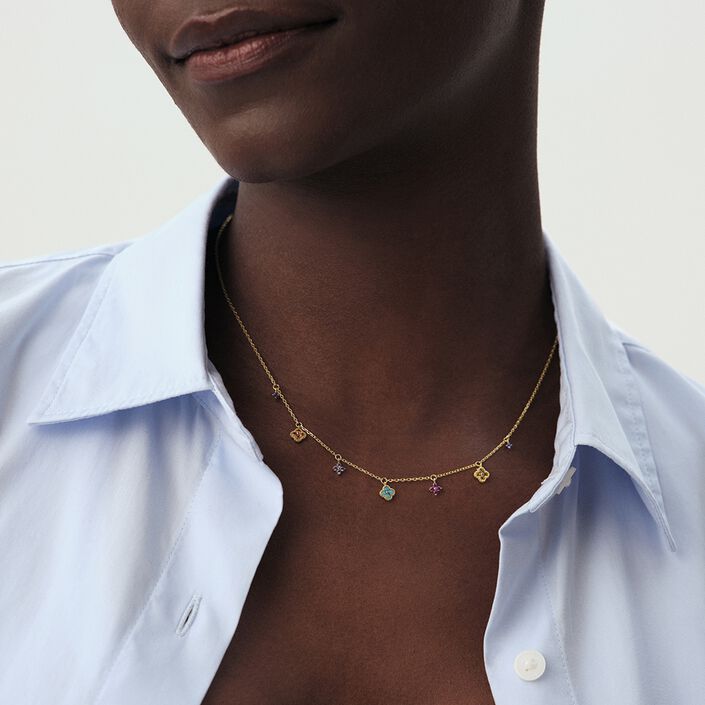 Collar corto BELOVED - Multicolor / Oro - Collares  | Agatha