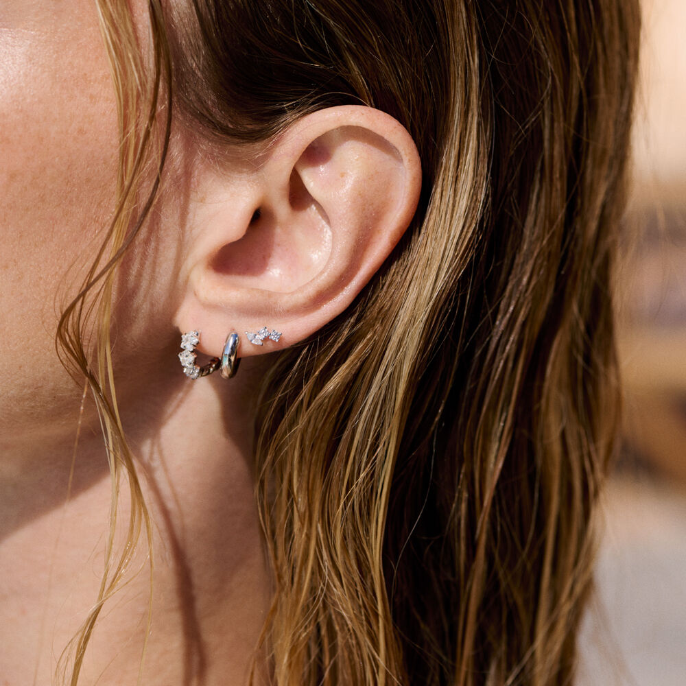 Piercing mini AMAS - Cristal / Plateado - Piercings  | Agatha