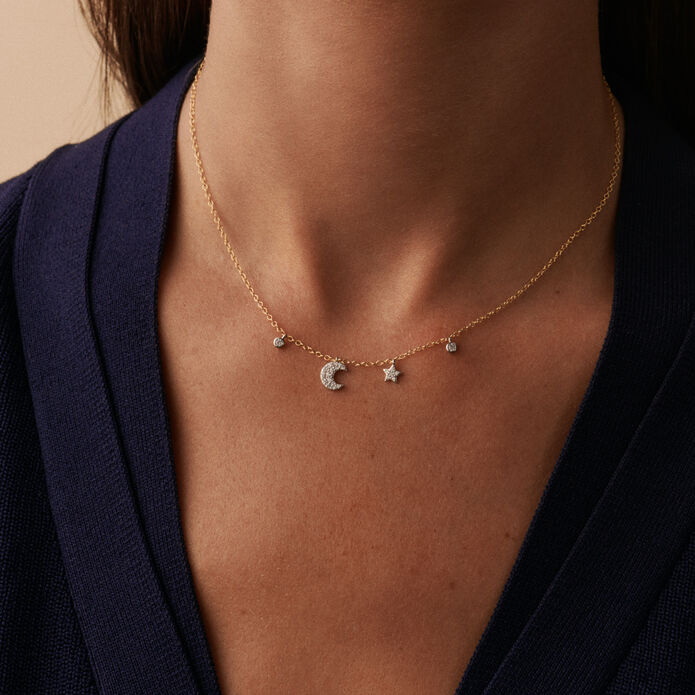 Collar corto SARA - Plata / Oro - Collares  | Agatha