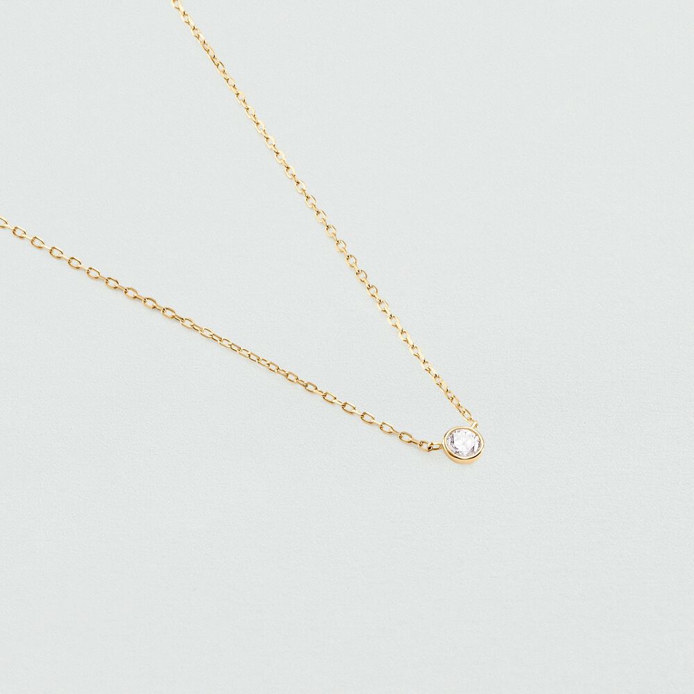 Collar corto BRILLANT - Cristal / Dorado - Collar corto  | Agatha