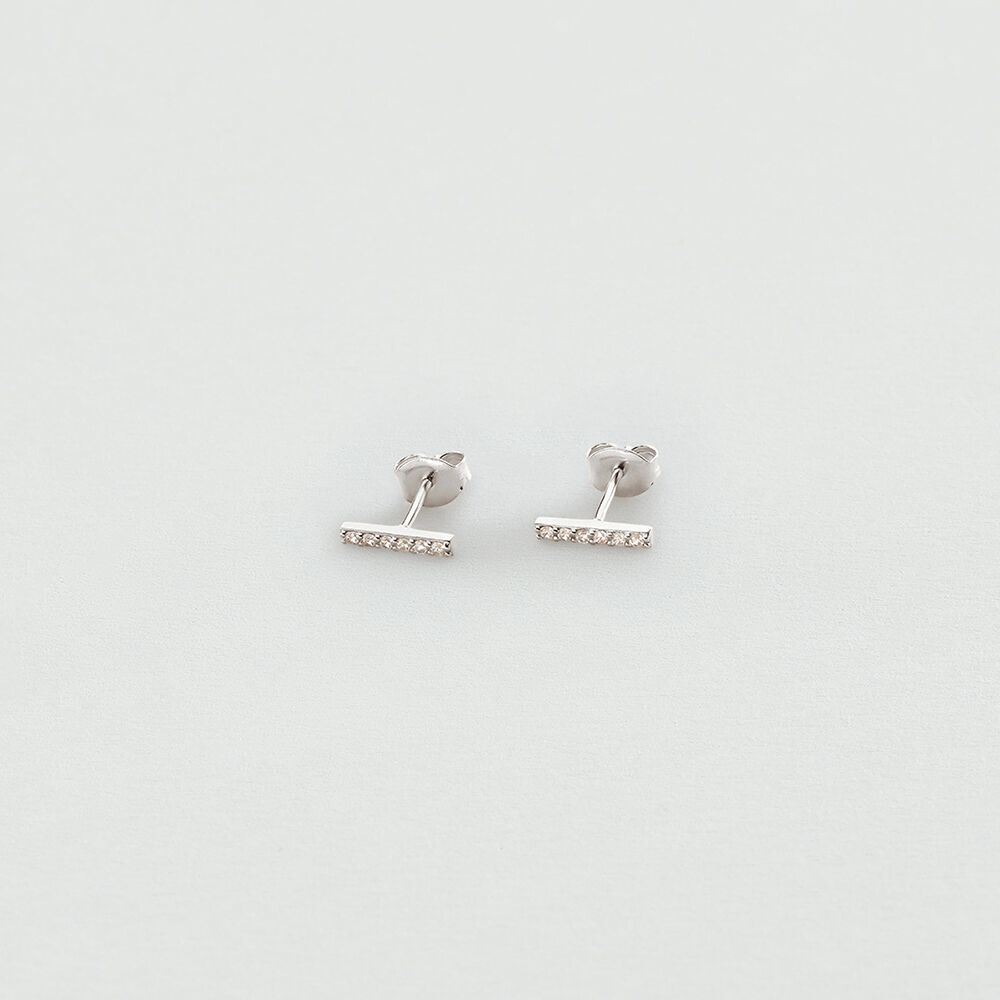 Pendientes cortos BARSHINE - Cristal / Plateado - Pendientes cortos  | Agatha