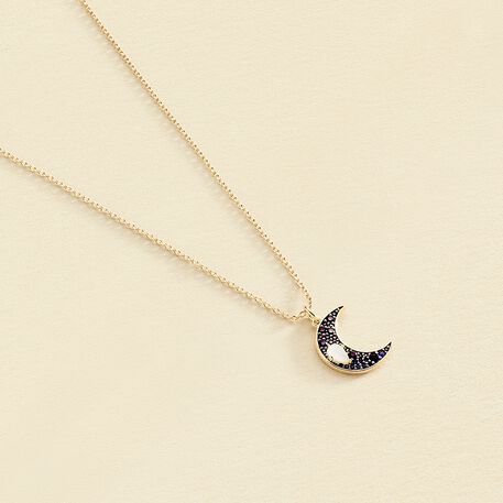 Collar corto CREPUSCULE - Azul / Oro - Collares  | Agatha