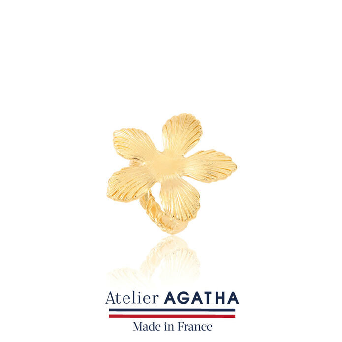 Anillo ancho BLOOM - Dorado - Anillos  | Agatha