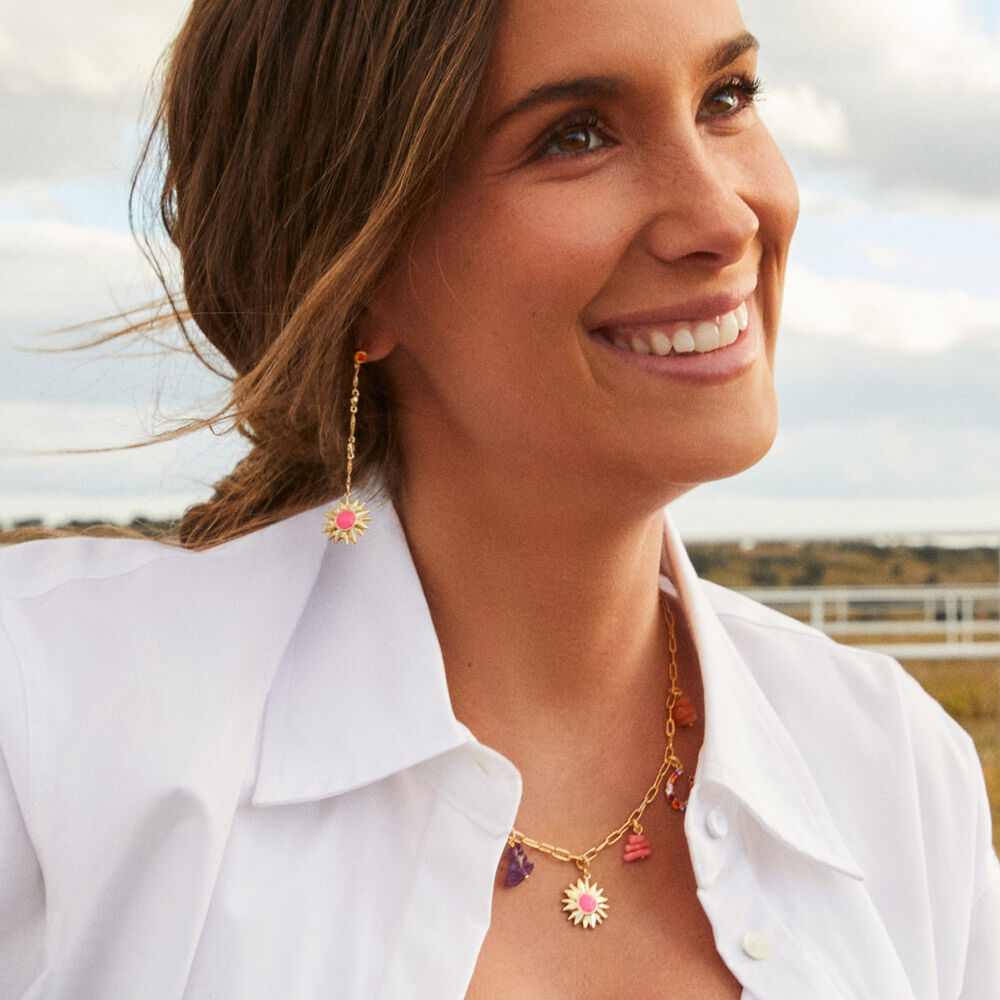 Collar corto RODEO - Multicolor / Oro - Collar corto  | Agatha