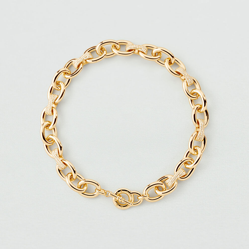 Collar corto XOXO - Cristal / Dorado - Collar corto  | Agatha