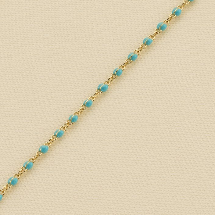 Pulsera de cadena SMARTY - Turquesa / Oro - Pulseras  | Agatha