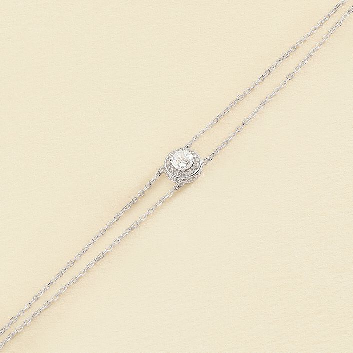 Pulsera de cadena IMPERIAL - Cristal / Plateado - Pulseras  | Agatha