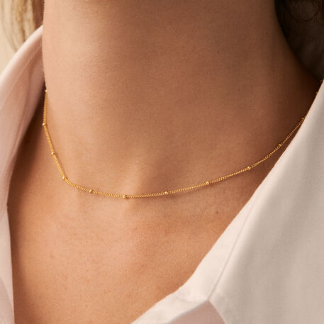 Cadena BALLSHOT - Dorado - Collares  | Agatha