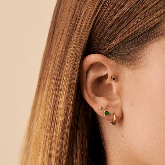 Piercing mini AZUL - Azul / Oro - Piercings  | Agatha