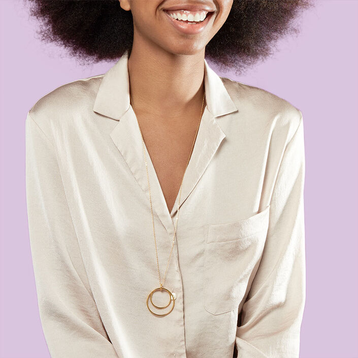 Collar largo TELES - Dorado - Collares  | Agatha