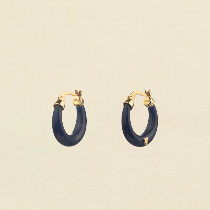 Criollas QUEEN - Azul / Oro - Pendientes  | Agatha
