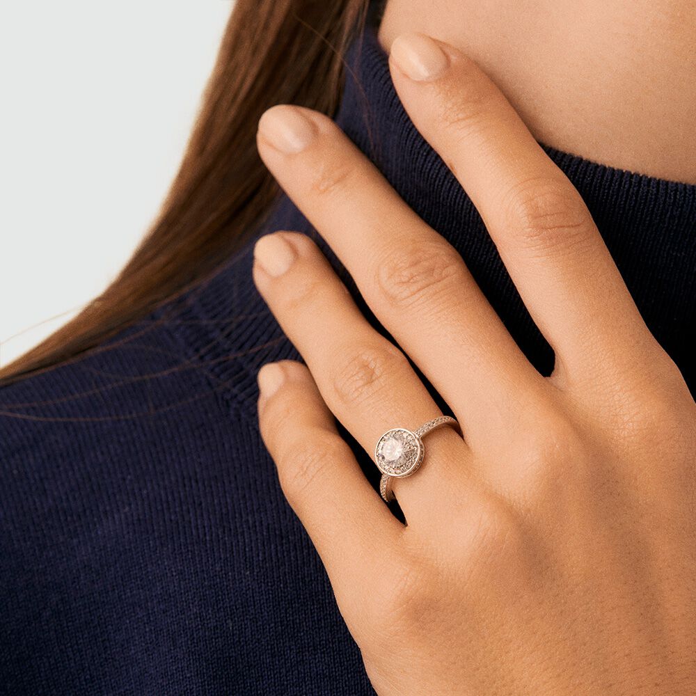 Anillo fino IMPERIAL - Cristal / Plateado - Anillos  | Agatha