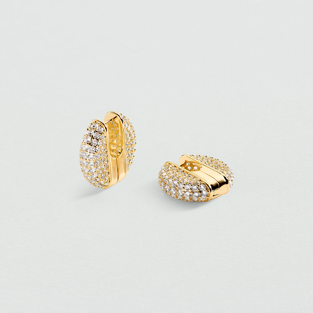 Pendientes largos ROYAL - Cristal / Dorado - Pendientes largos  | Agatha