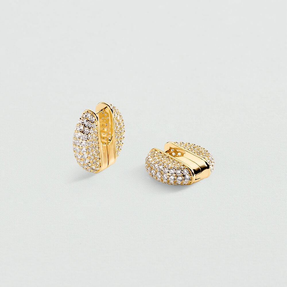 Pendientes largos ROYAL - Cristal / Dorado - Pendientes largos  | Agatha