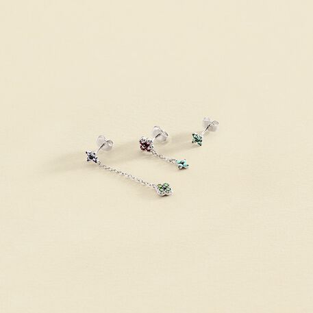 Piercing mini BELOVED - Multicolor / Plata - Piercings  | Agatha