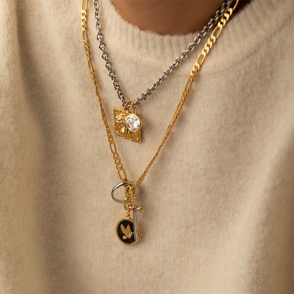 Collar midi F&Iacute;GARO - Dorado - Cadena  | Agatha