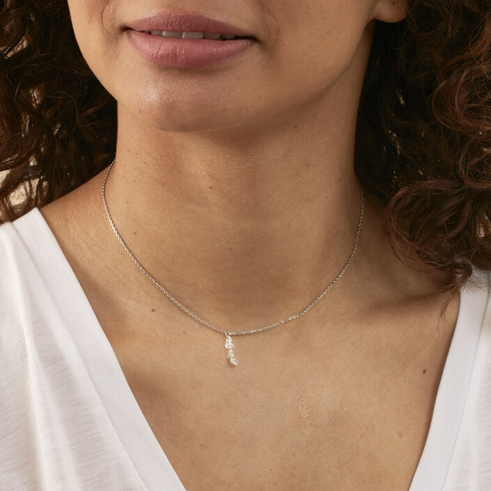 Collar corto PETILLE - Cristal / Plateado - Collares  | Agatha