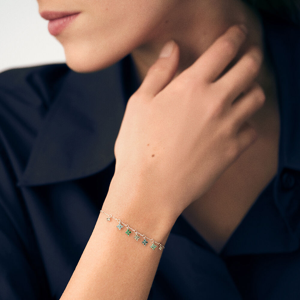 Pulsera de cadena BELOVED - Multicolor / Plata - Pulsera de cadena  | Agatha