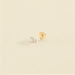 Piercing mini CROISSAN - Cristal / Dorado - Piercings  | Agatha