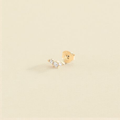 Piercing mini CROISSAN - Cristal / Dorado - Piercings  | Agatha