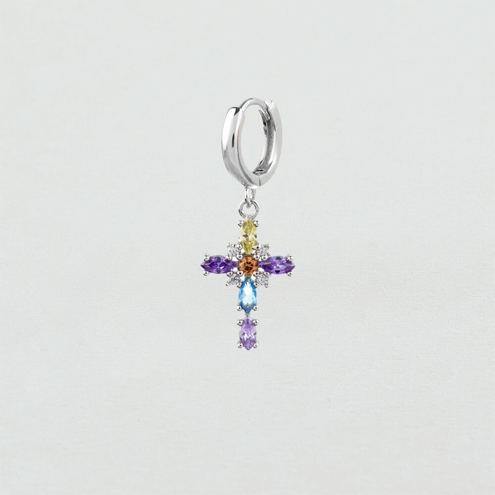 Piercing criolla FE - Multicolor / Plata - Piercings  | Agatha