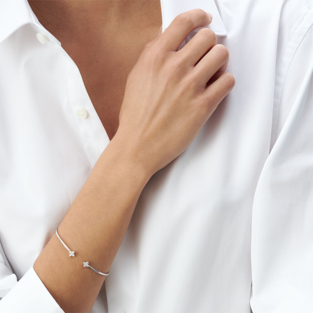 Pulsera r&iacute;gida BELOVED - Cristal / Plateado - Pulsera r&iacute;gida  | Agatha