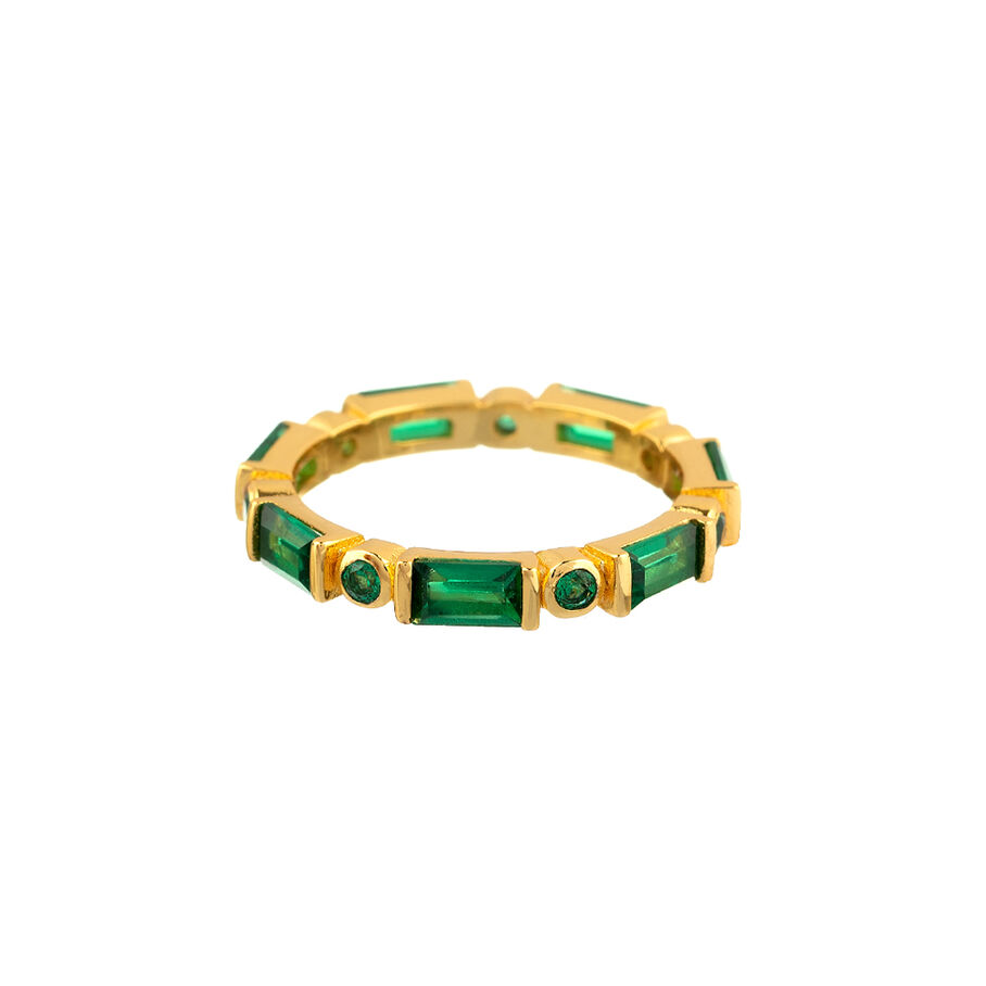 Anillo fino MARILYN - Verde / Oro - Anillos  | Agatha