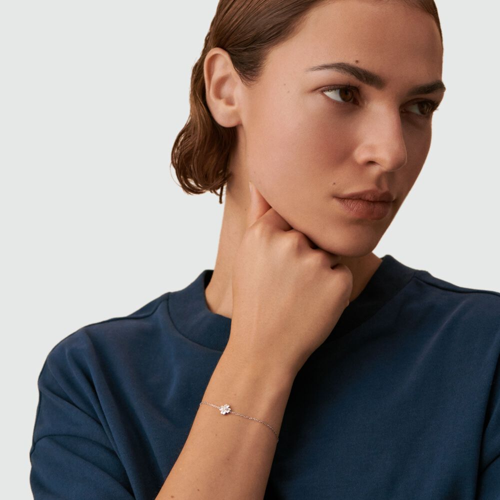 Pulsera de cadena FELICITE - Cristal / Plateado - Pulsera de cadena  | Agatha