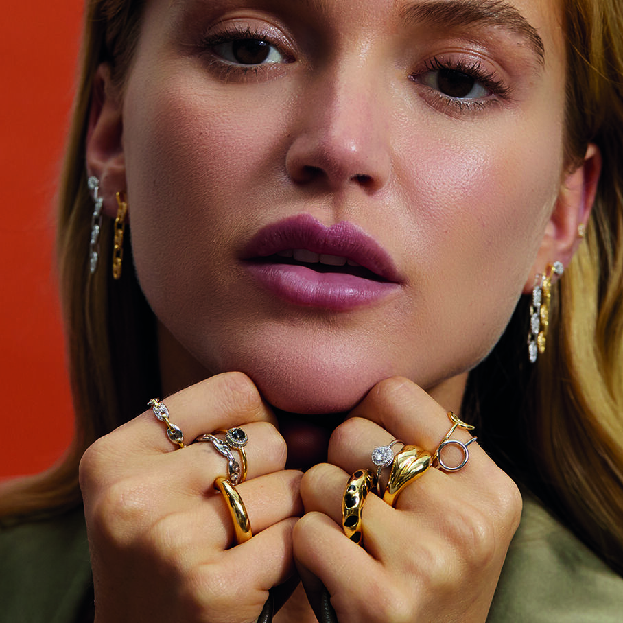 Anillo fino IMPERIAL - Negro / Oro - Anillos  | Agatha