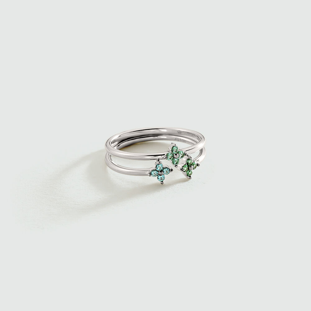 Anillo fino BELOVED - Multicolor / Plata - Anillos de fantasía  | Agatha