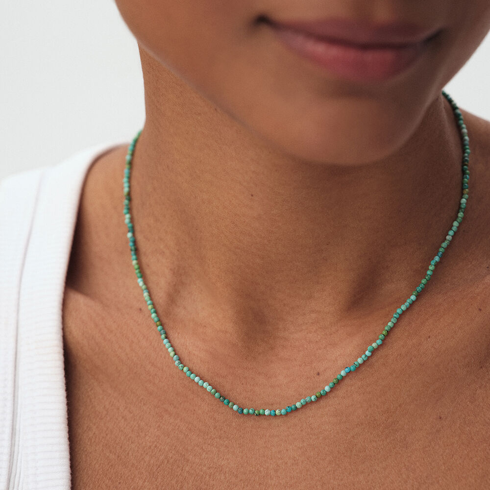 Collar corto PIEDRAS NATURALES - Turquesa - Collar corto  | Agatha