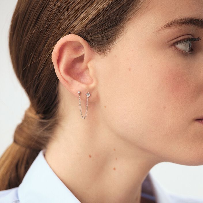 Piercing mini MIX& MATCH - Cristal / Plateado - Piercings  | Agatha