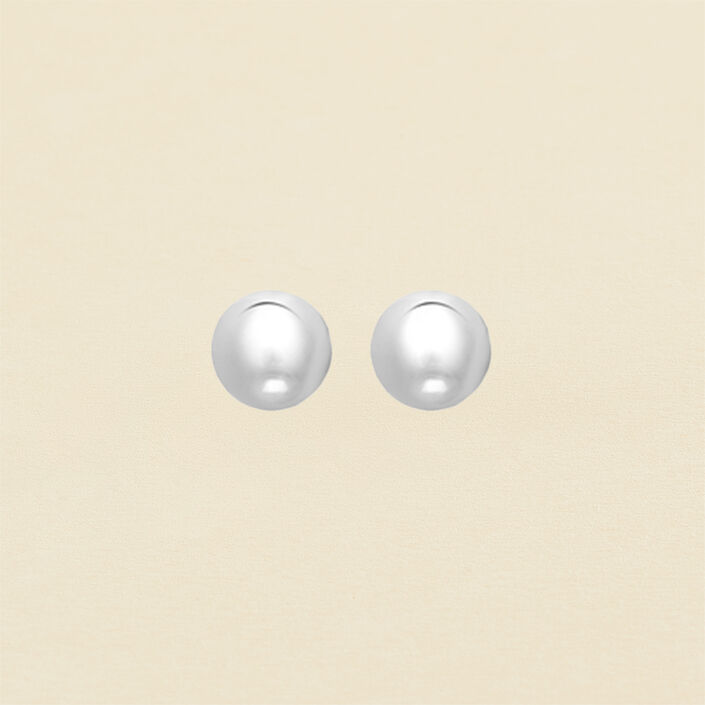 Pendientes cortos BOLA - Plata - Pendientes  | Agatha
