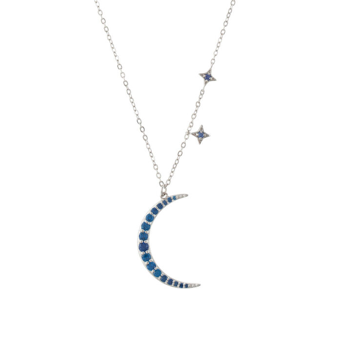 Collar midi GAIA - Azul / Plata - Collares  | Agatha