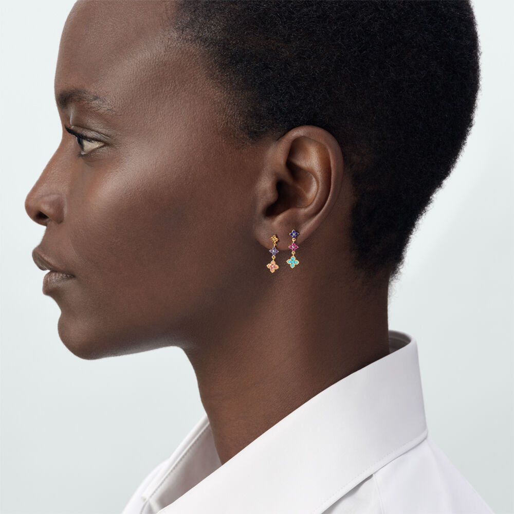 Pendientes largos BELOVED - Multicolor / Oro - Pendientes largos  | Agatha
