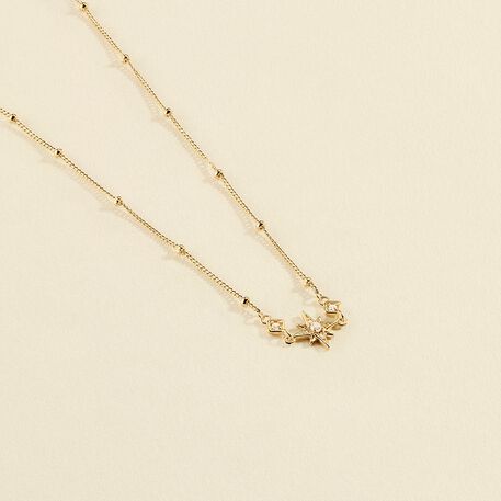 Collar corto OURSE - Cristal / Dorado - Collares  | Agatha