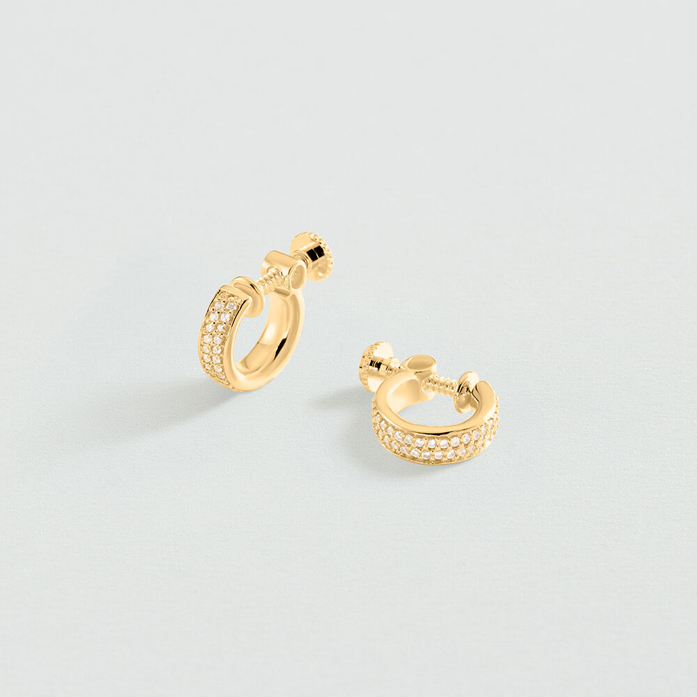 Pendientes de clip EAR6TURENNE - Cristal / Dorado - Pendientes de clip  | Agatha