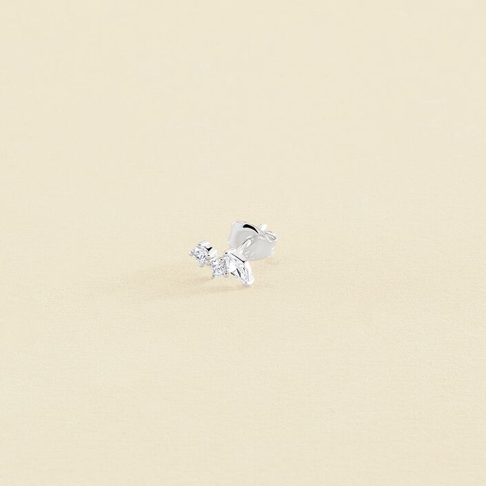 Piercing mini AMAS - Cristal / Plateado - Piercings  | Agatha